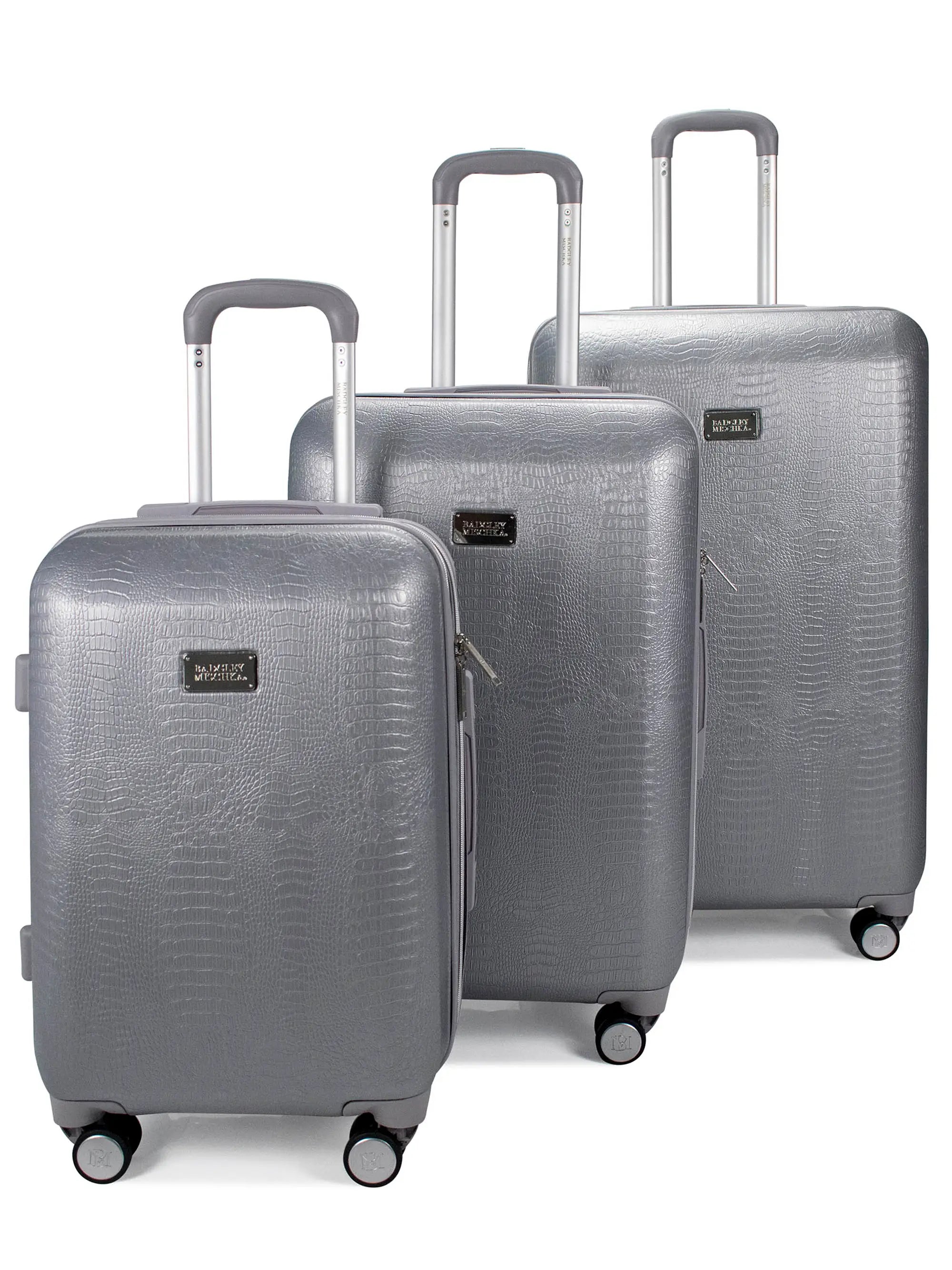 Snakeskin 3 Piece Expandable Classy Luggage Set