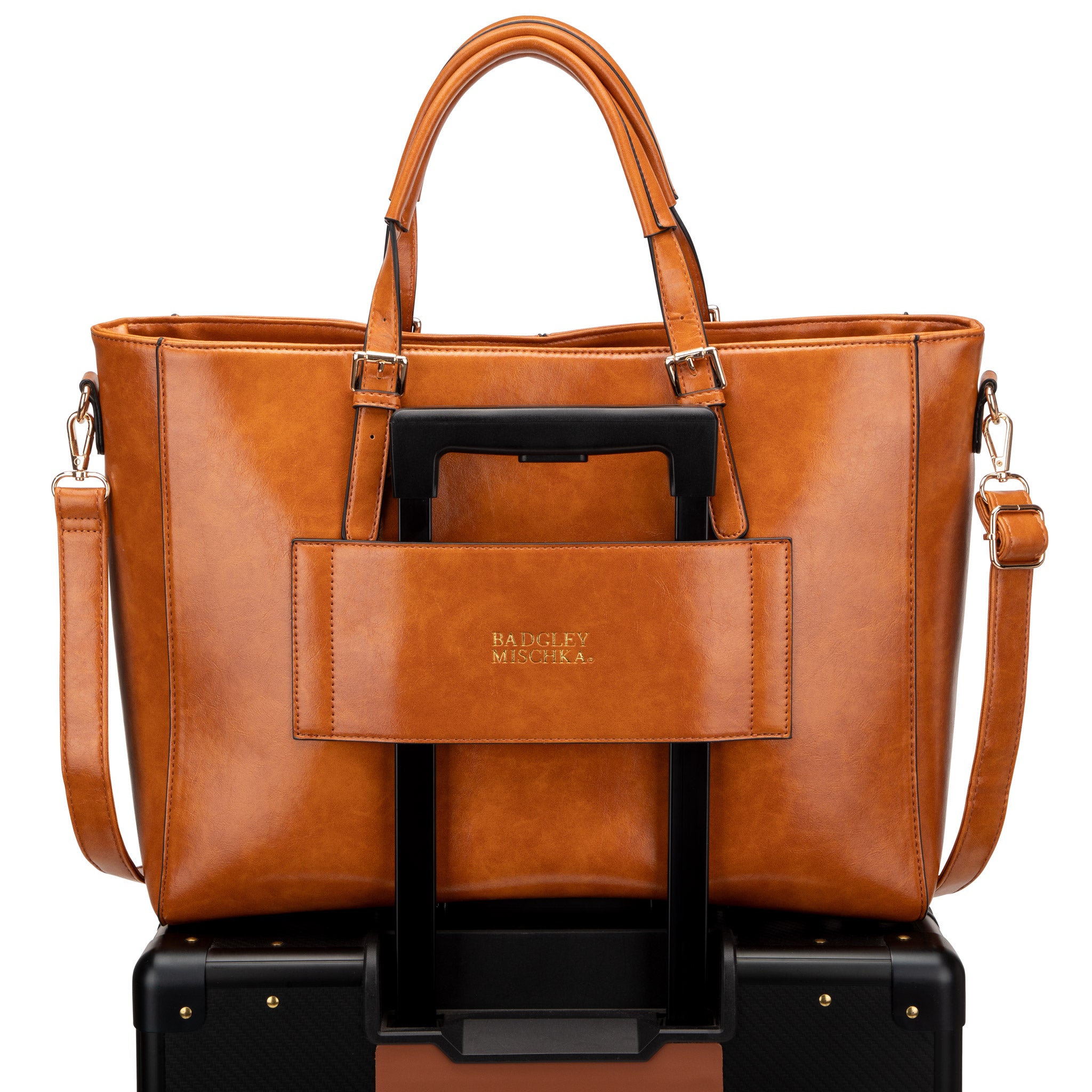 Julia Rustic Vegan Leather Weekender Tote Bag