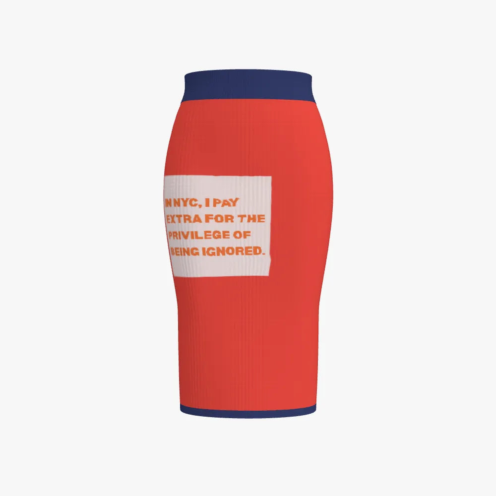 BYMANYC ® NY "Ignored" Vegan Eco Pencil Skirt