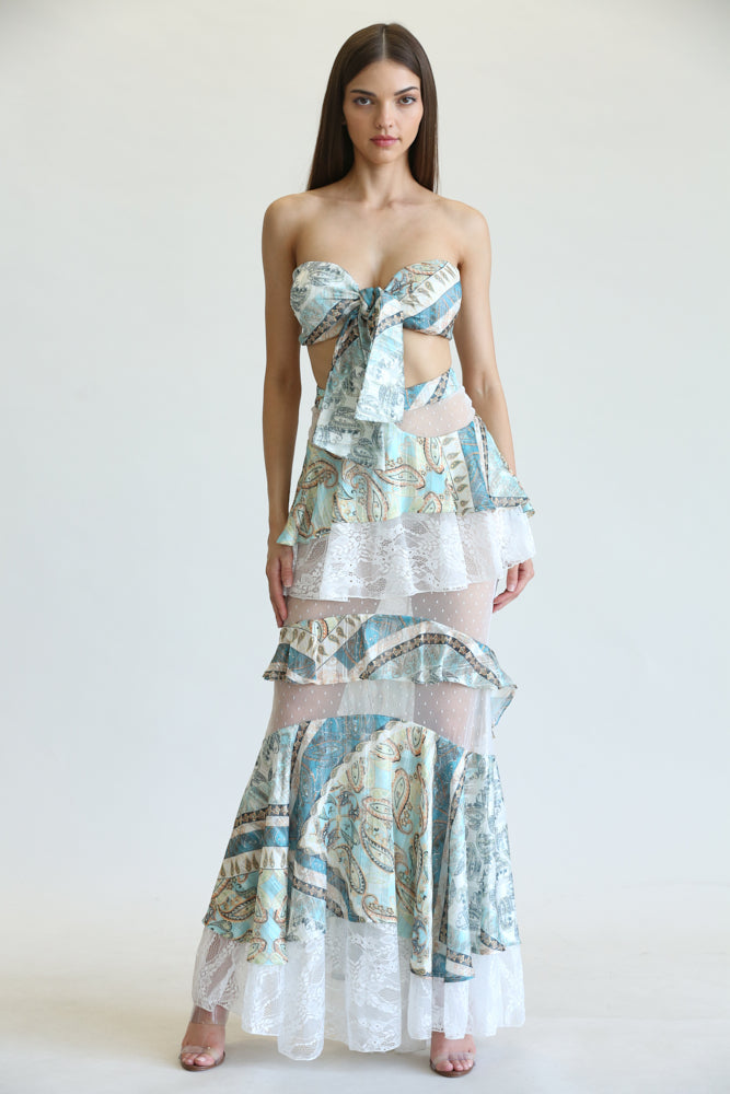 Brisa - Paisley Print Pattern Outfit Set