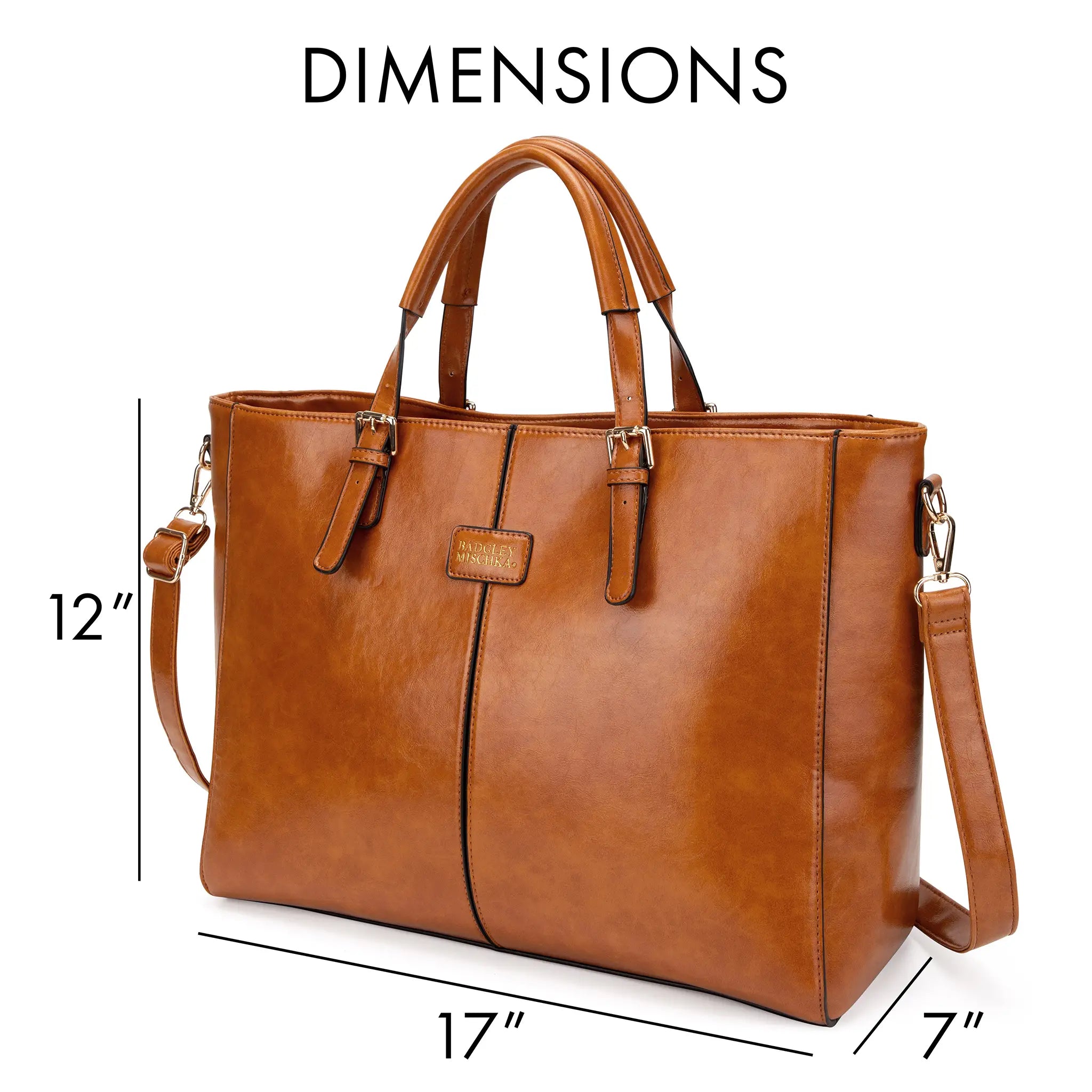 Julia Rustic Vegan Leather Weekender Tote Bag