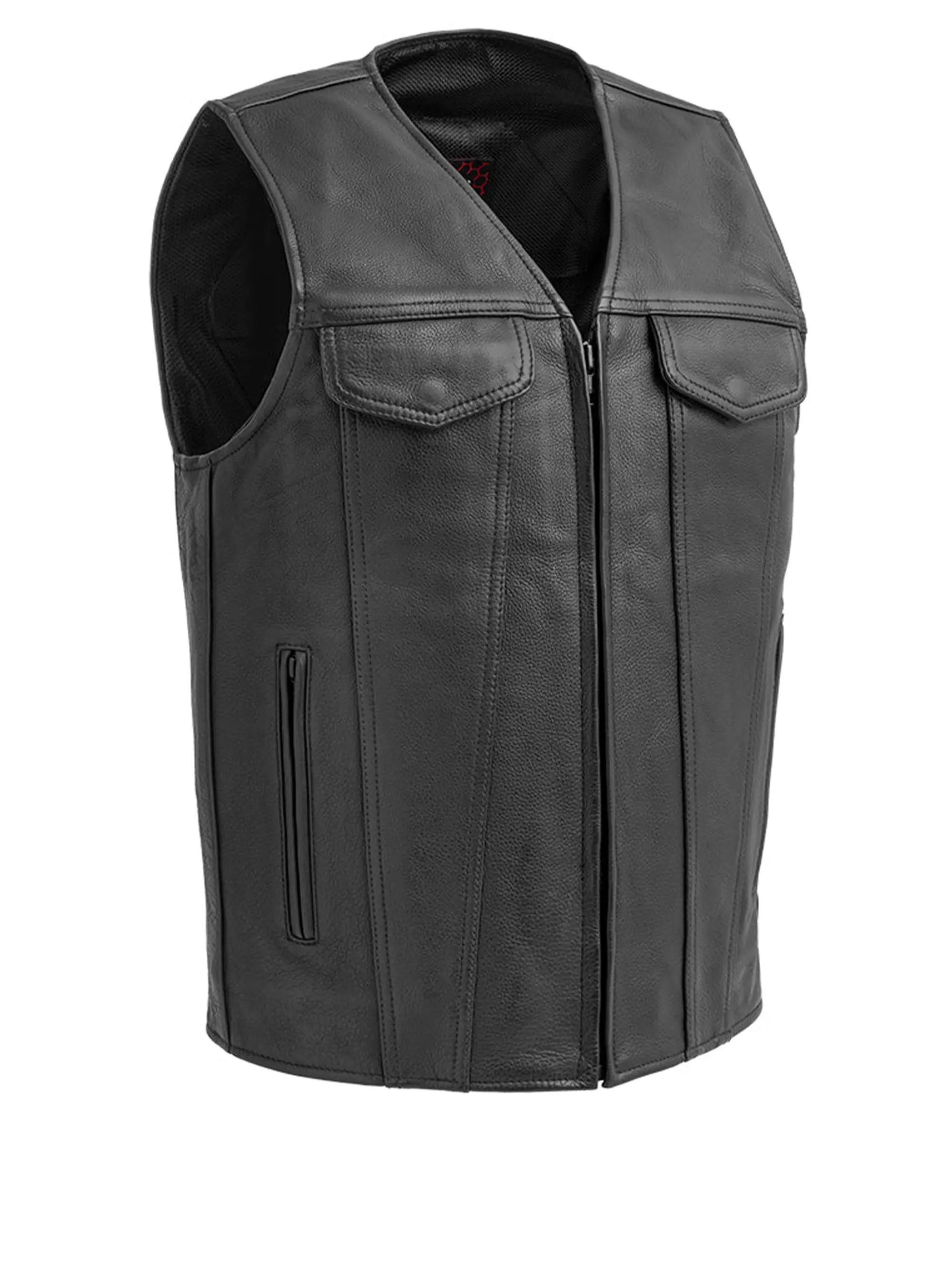 Badlands Men's Motorcycle Leather Vest