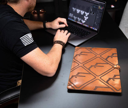 Premium Leather Laptop Sleeve for Travel
