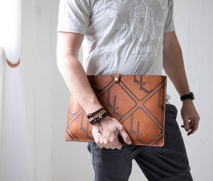 Premium Leather Laptop Sleeve for Travel