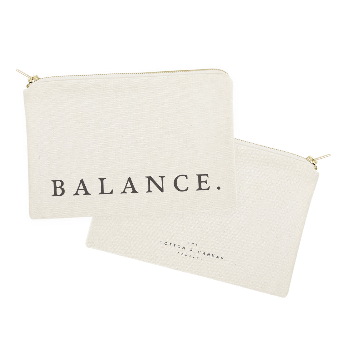 Balance Cotton Canvas Cosmetic Bag