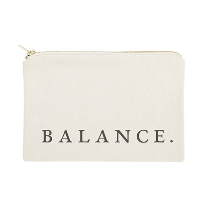 Balance Cotton Canvas Cosmetic Bag