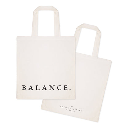 Balance Gym Cotton Canvas Tote Bag