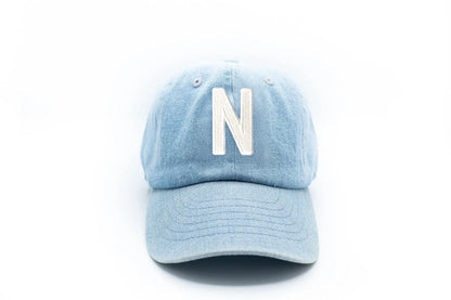 Denim Letter Baseball Hat