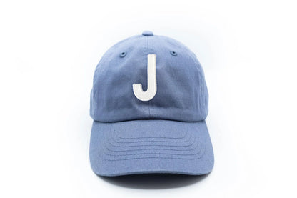 Dusty Blue Letter Baseball Hat