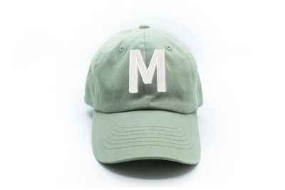Dusty Sage Letter Baseball Hat