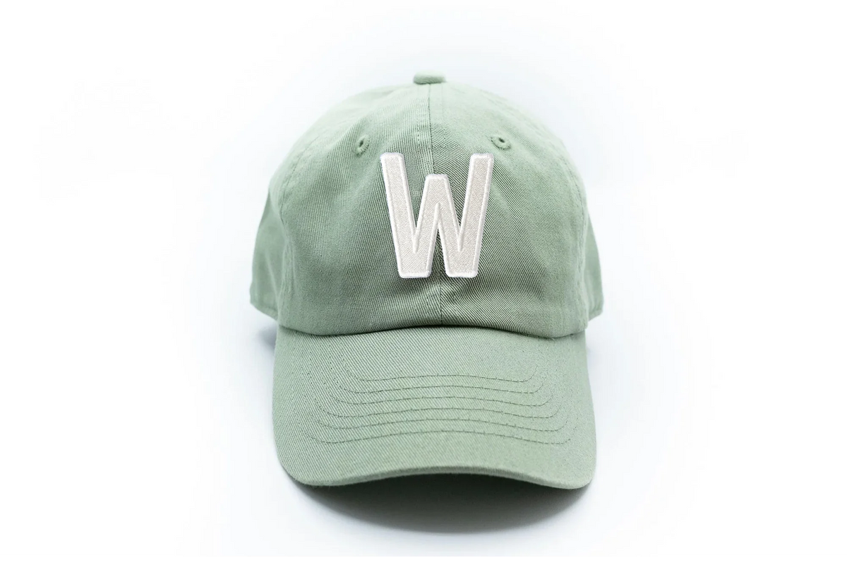 Dusty Sage Letter Baseball Hat