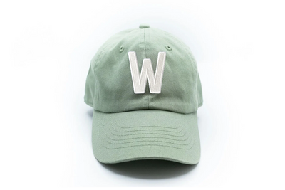 Dusty Sage Letter Baseball Hat