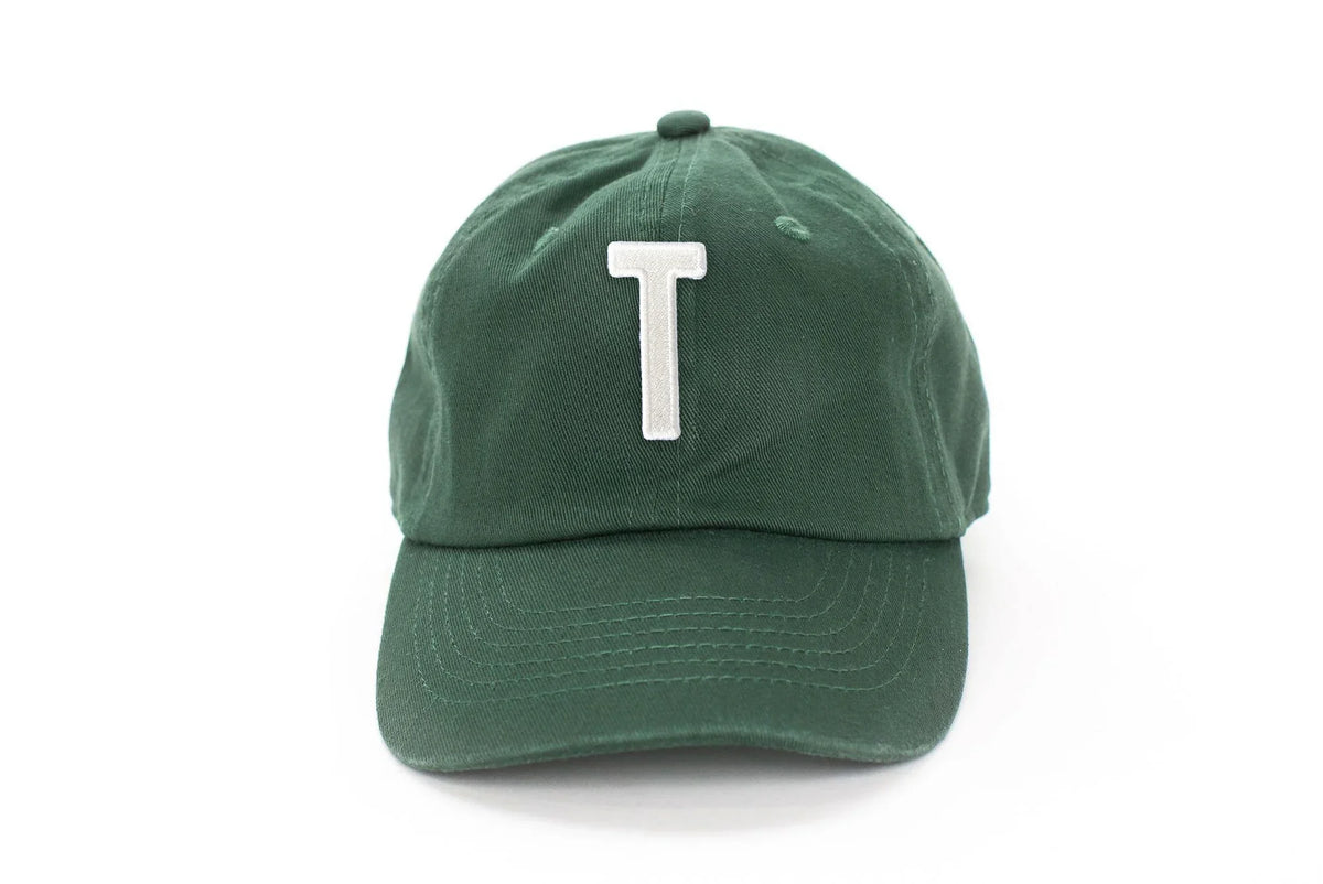 Hunter Green Letter Baseball Hat
