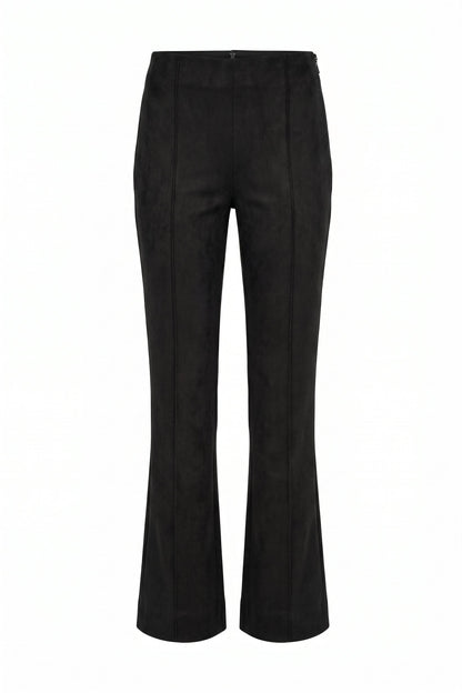 Becca Faux Suede Pintuck Flare Pant