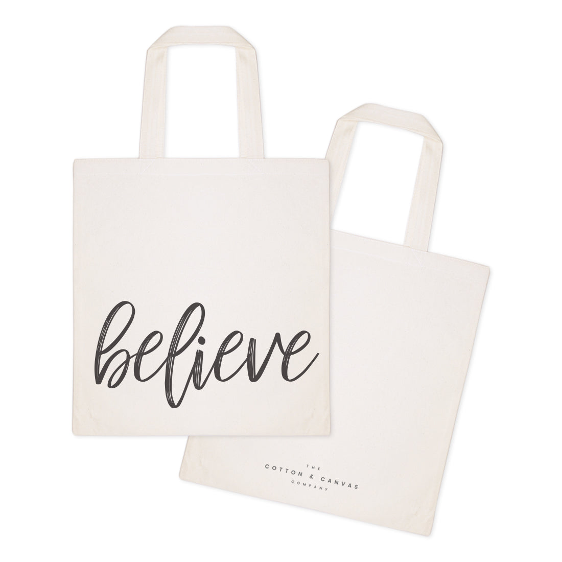 Believe Gym Cotton Canvas Tote Bag