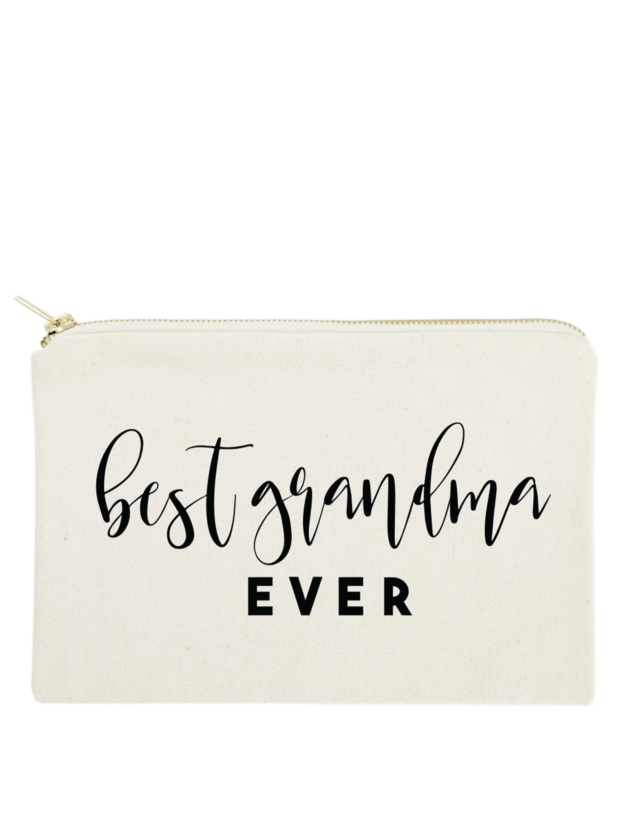 Best Grandma Ever Cotton Canvas Cosmetic Bag