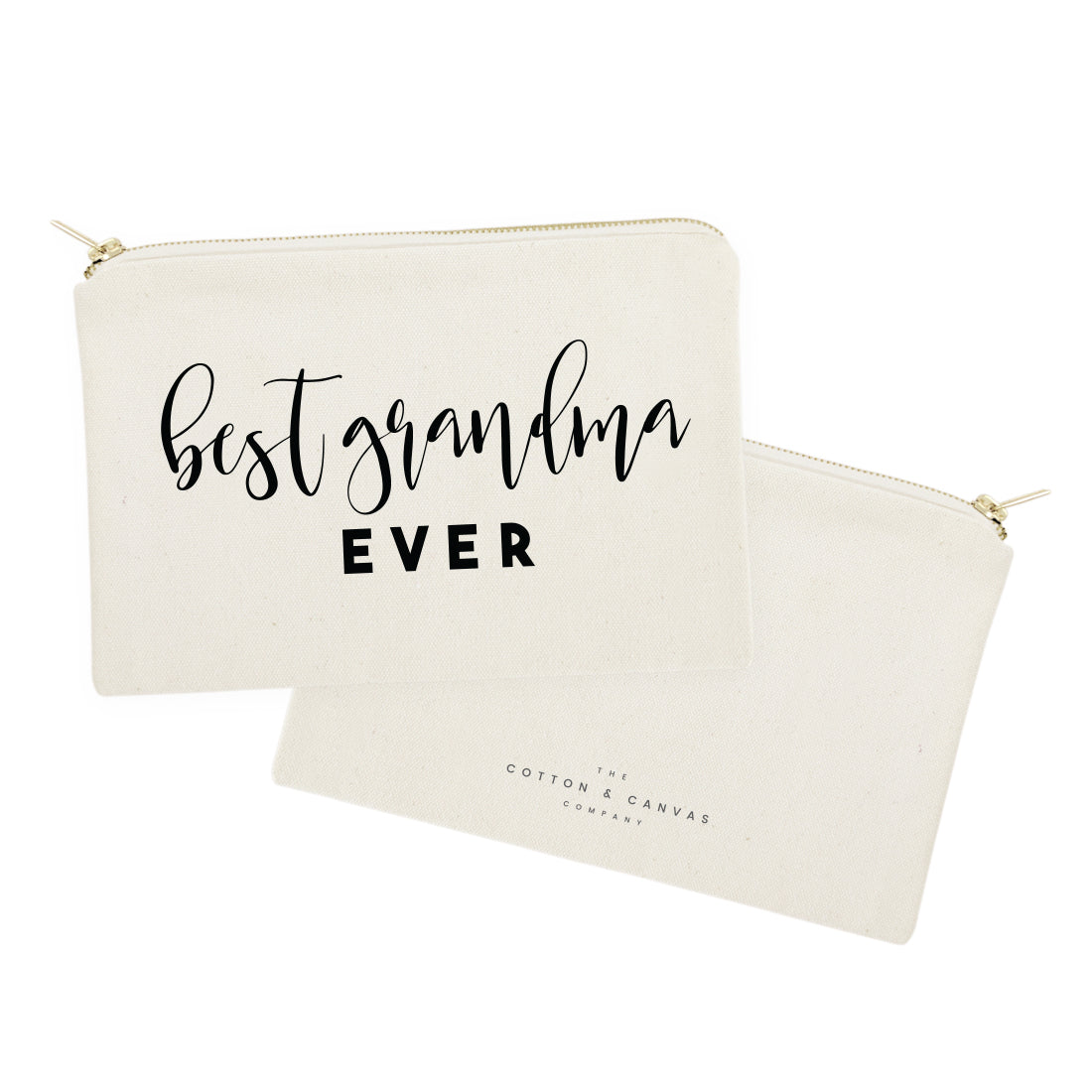 Best Grandma Ever Cotton Canvas Cosmetic Bag