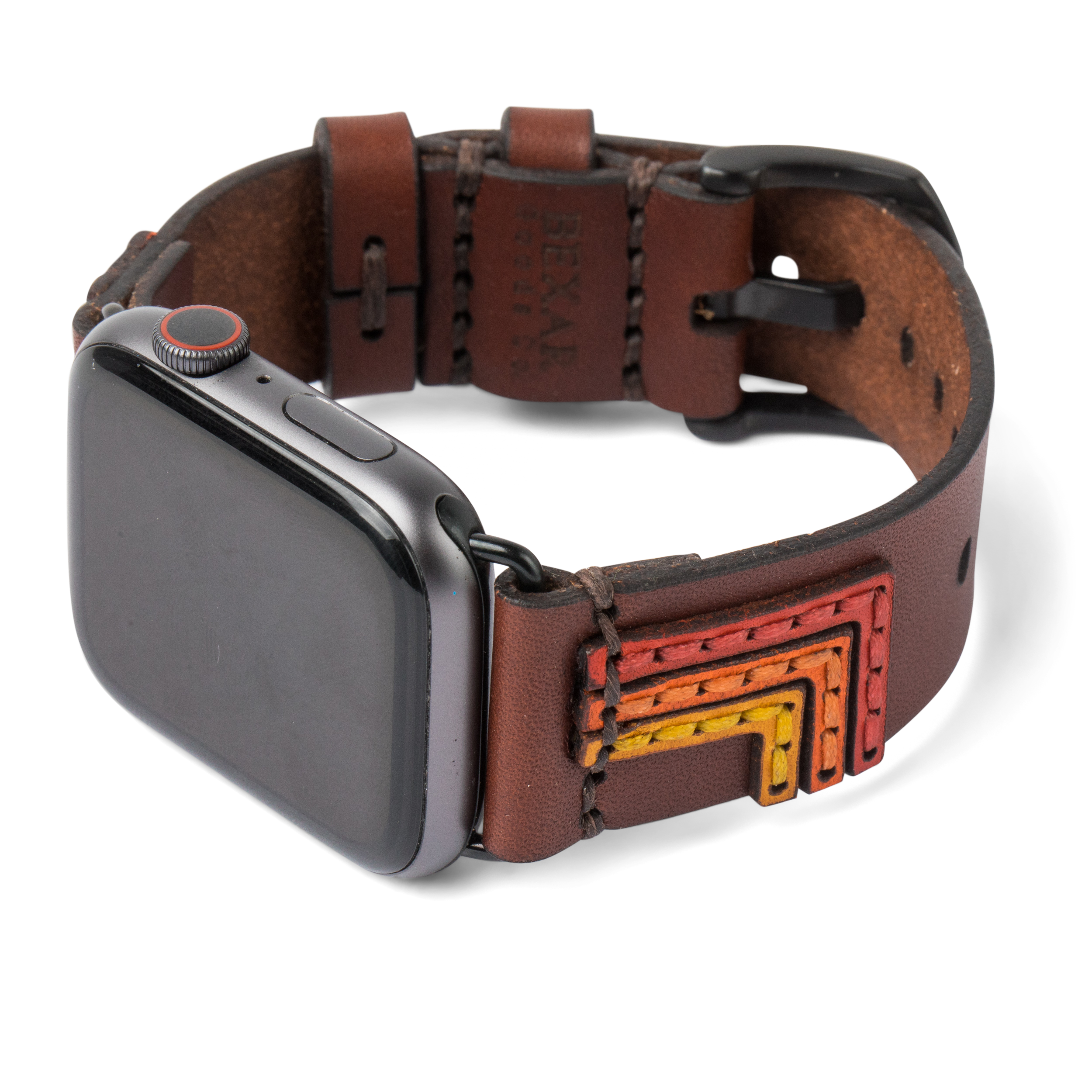 Apple Watch Strap // Medium Brown Bolt