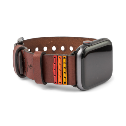 Apple Watch Strap // Medium Brown Bolt