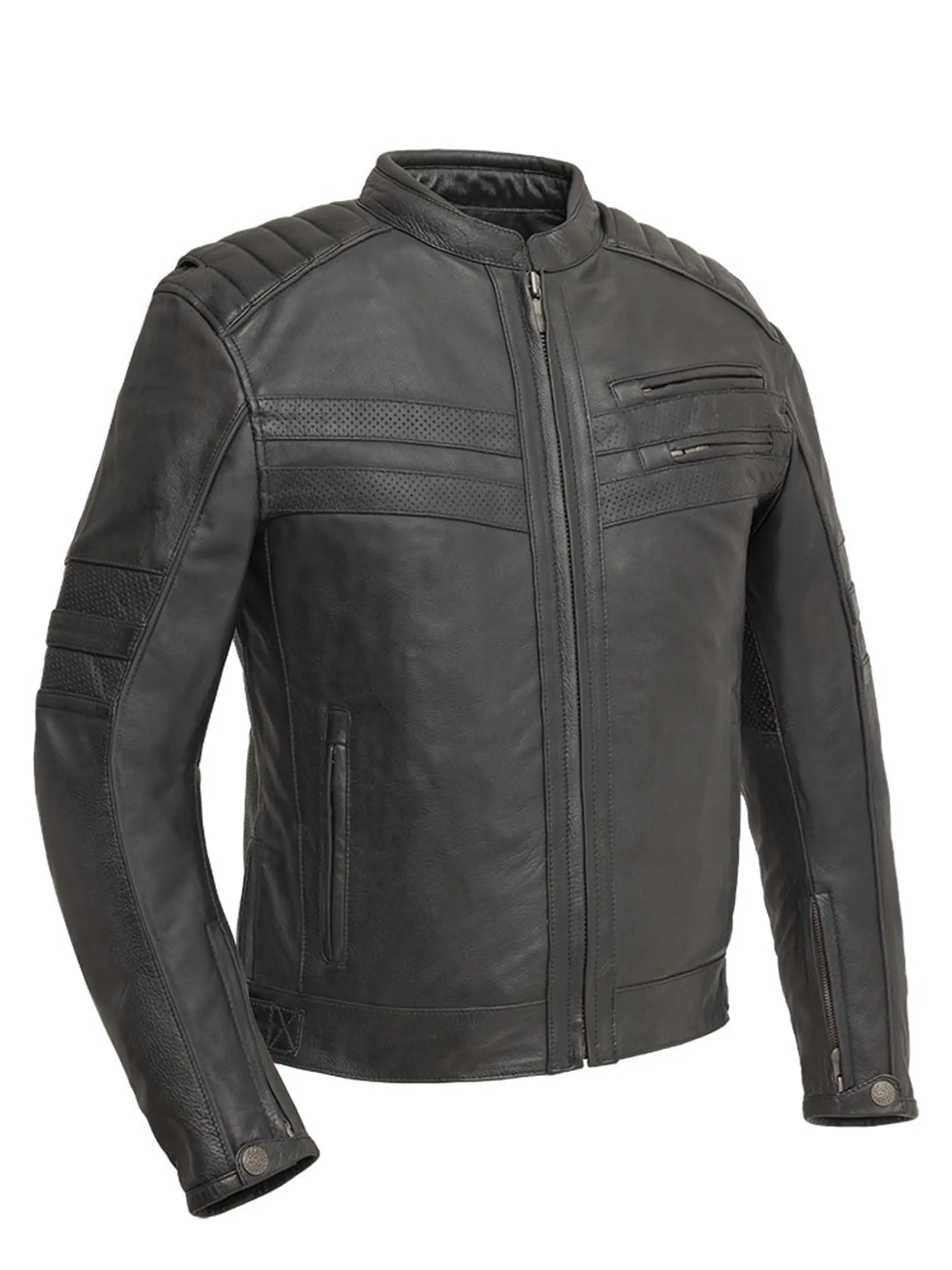 BiTurbo - Men's Leather Motorcycle Jacket