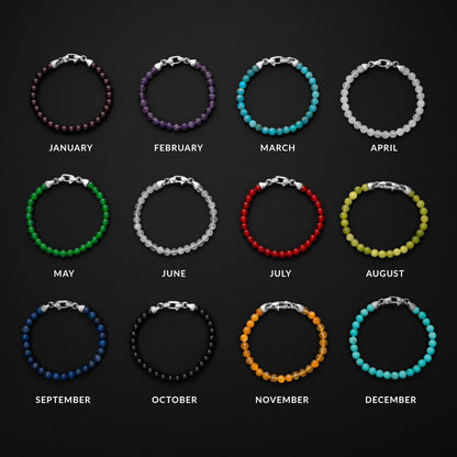 Birthstone Bracelet, 6MM - April