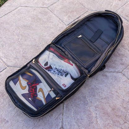 Black Leather Backpack Daily Commuter Bag