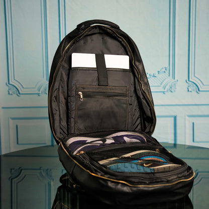 Black Leather Backpack Daily Commuter Bag