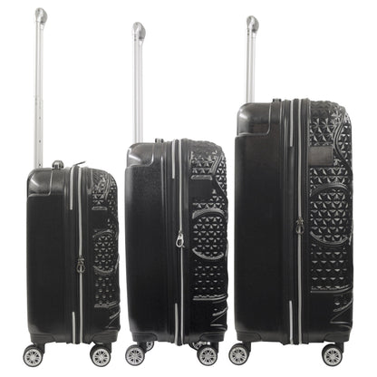 Disney Mickey Mouse Rolling Suitcases 3 Piece Set Black