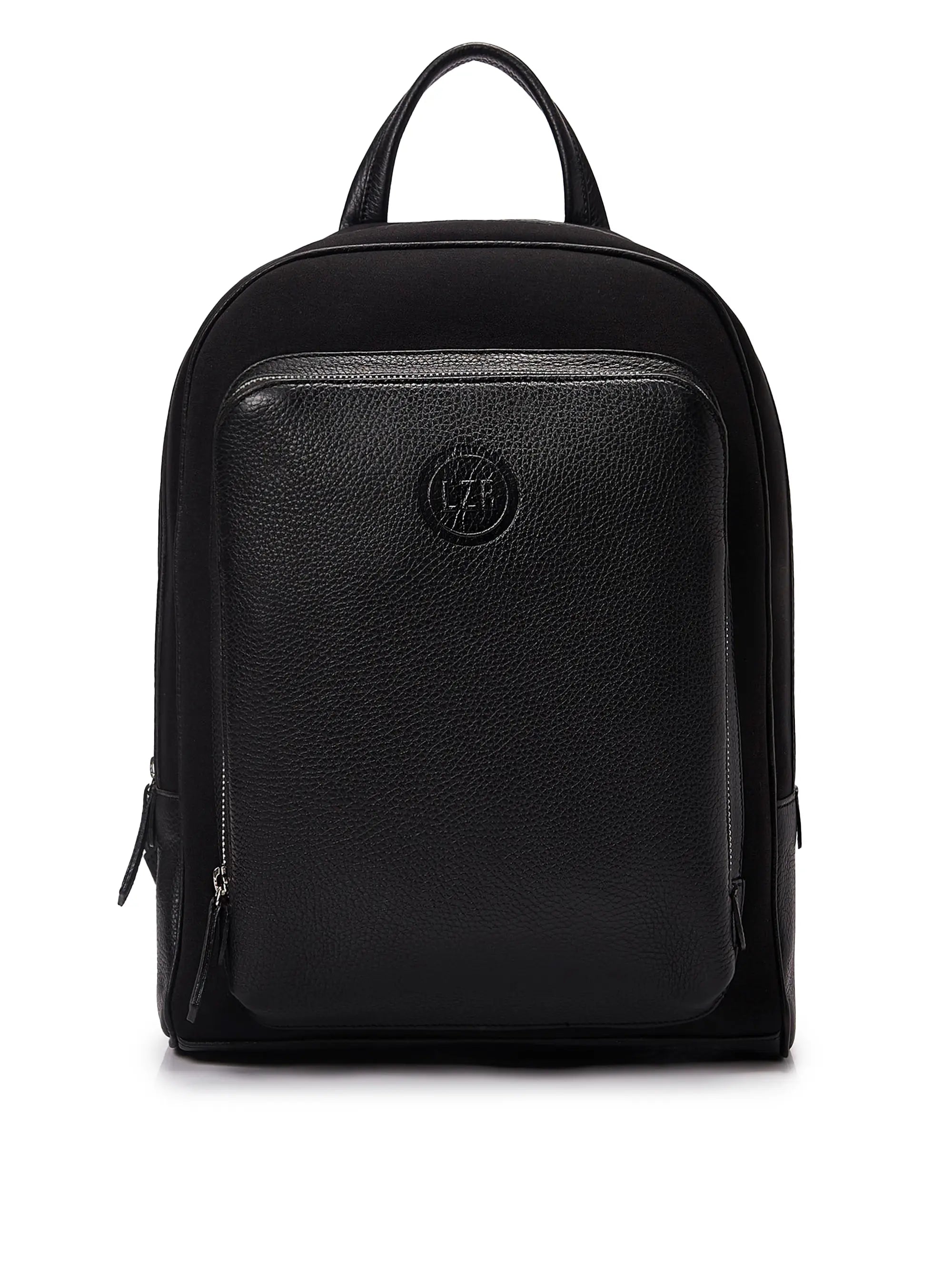 Black Everyday Neoprene & Leather Backpack