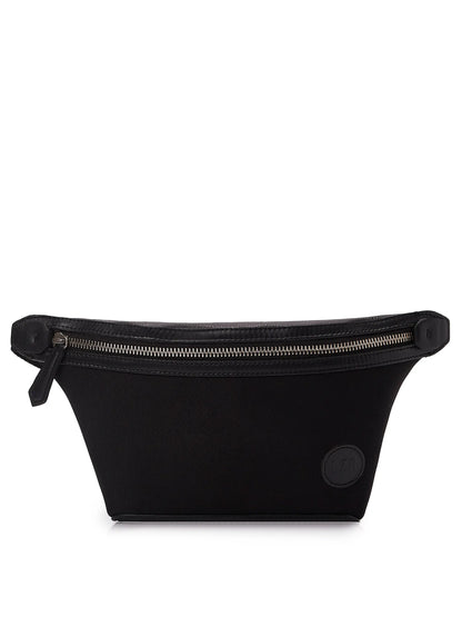 Black Everyday Neoprene & Leather Belt Bag