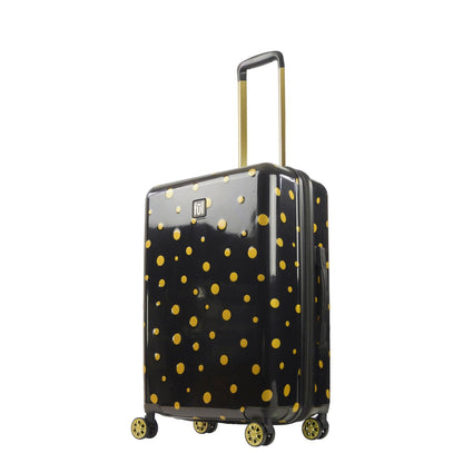 Ful Impulse Mixed Dots Hardside Spinner 26" Luggage, Black