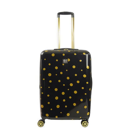 Ful Impulse Mixed Dots Hardside Spinner 26" Luggage, Black