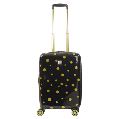 Ful Impulse Mixed Dots Hardside Spinner 22" Luggage, Black