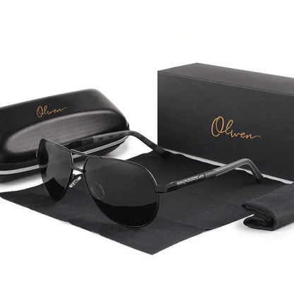 Polarized XXL Aviator Sunglasses For Large Heads + Free Hard Case