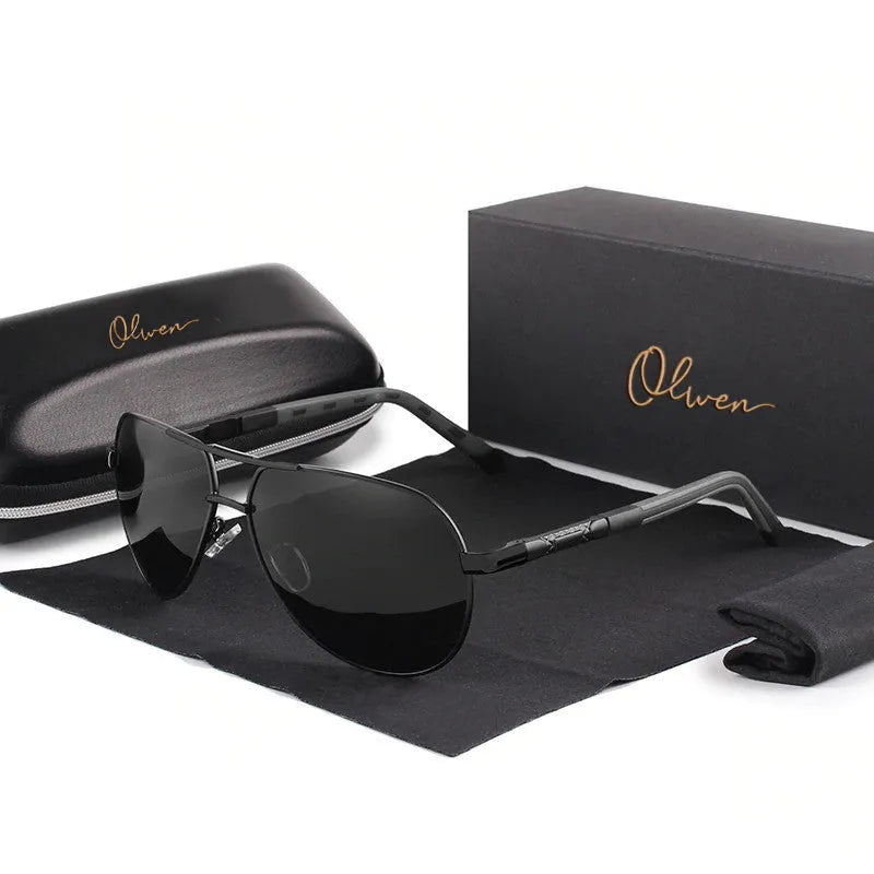 Polarized XXL Aviator Sunglasses For Large Heads + Free Hard Case