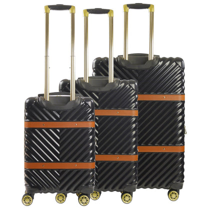 Stella Hardside Spinner 3-Piece Luggage Set, Black