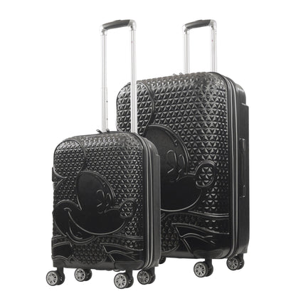 Disney Mickey Mouse Rolling Suitcases 2 Piece Set Black