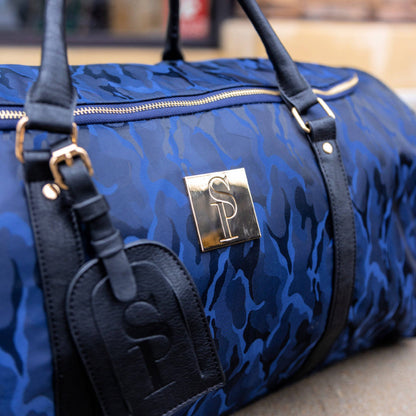 Blue Camo Weekender Duffle Bag