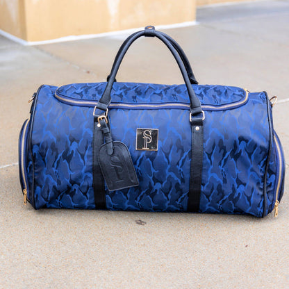 Blue Camo Weekender Duffle Bag