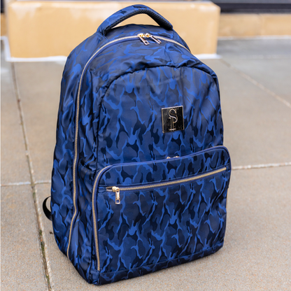 Blue Camo Commuter Bag