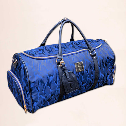 Blue Camo Weekender Duffle Bag