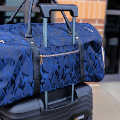 Blue Camo Weekender Duffle Bag