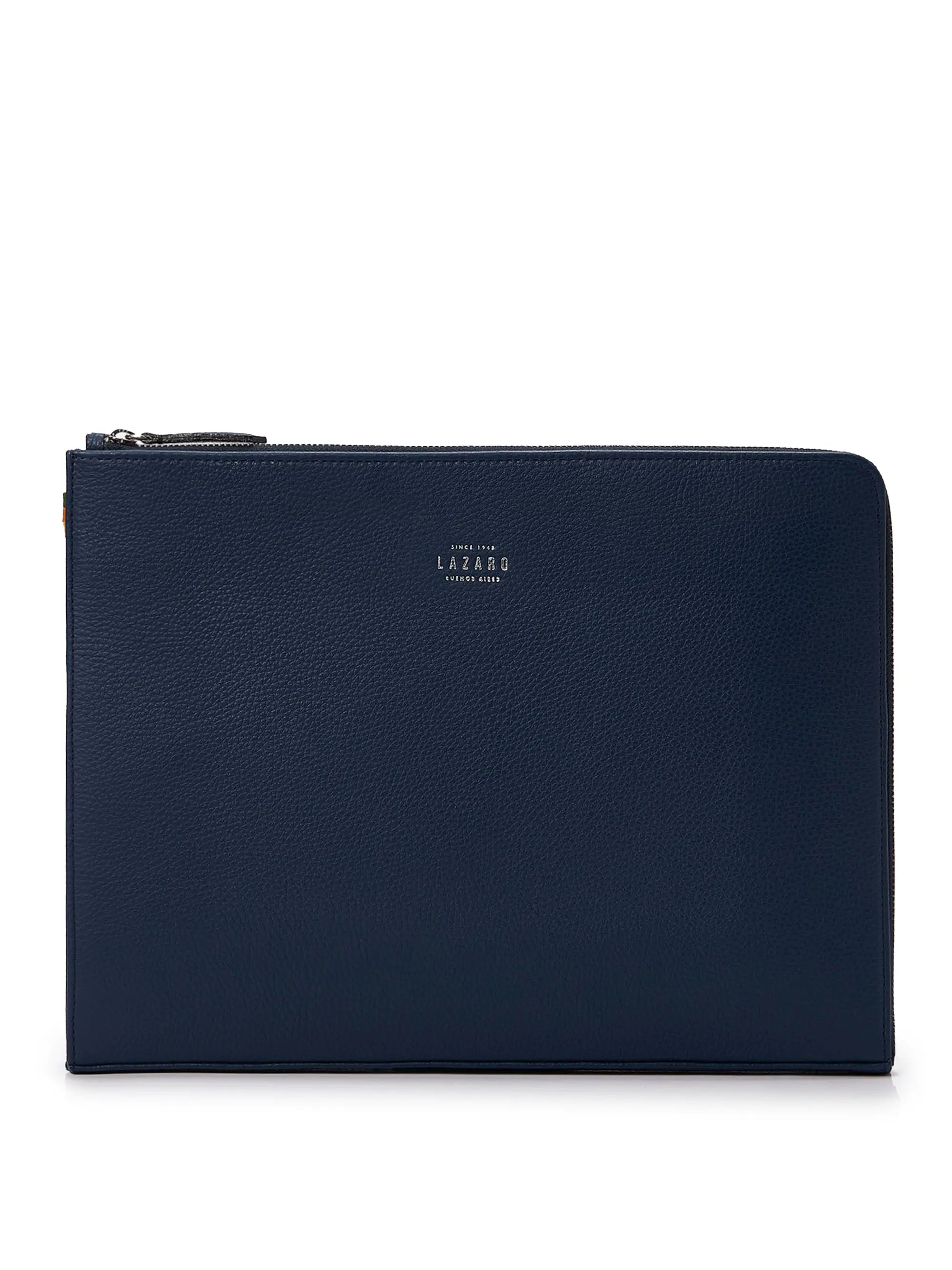 Blue Leather Slim Computer Case