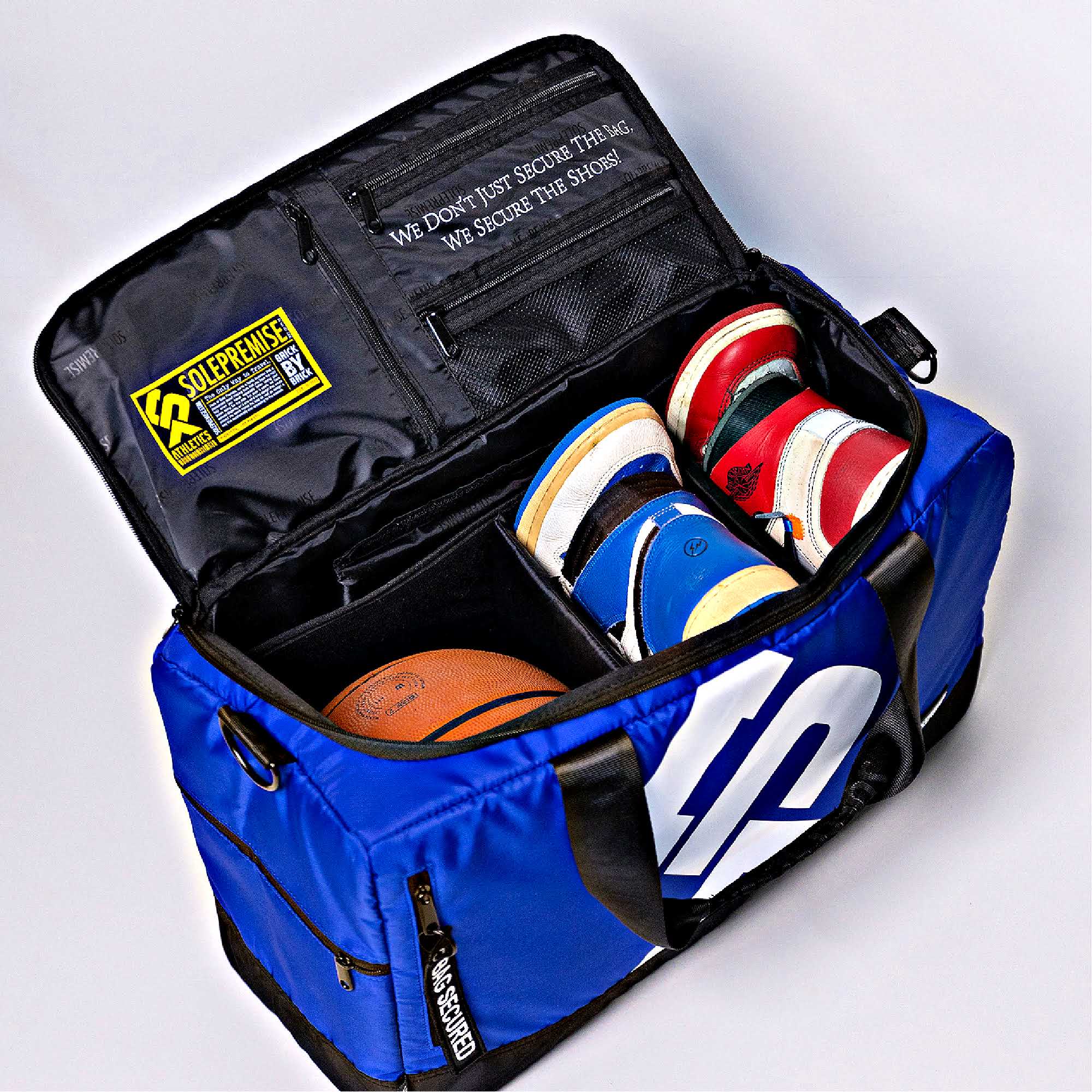 Blue Sneaker Duffel Bag