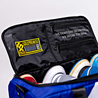 Blue Sneaker Duffel Bag
