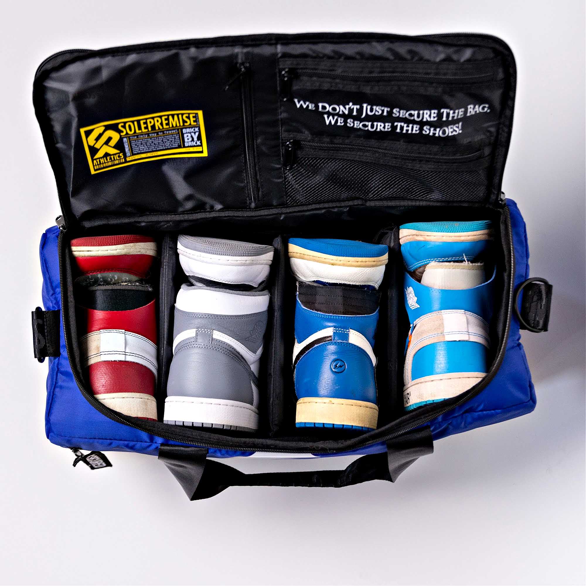 Blue Sneaker Duffel Bag