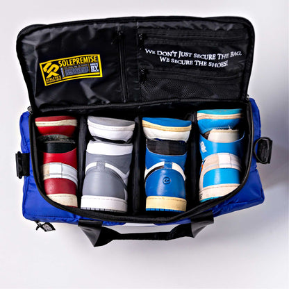 Blue Sneaker Duffel Bag