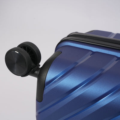 28-inch Blue Hardcase Roller Luggage with 360° Wheels & TSA Lock