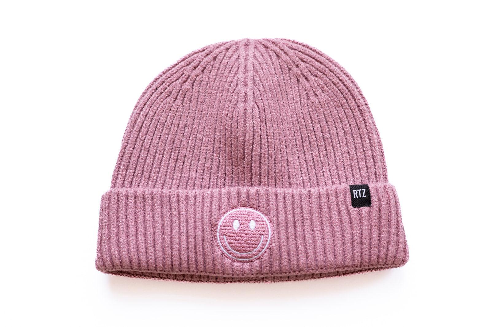 Cozy Smiley Face Knit Beanie