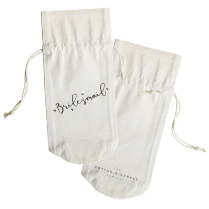 Bridesmaid Cotton Canvas Wine Bag
